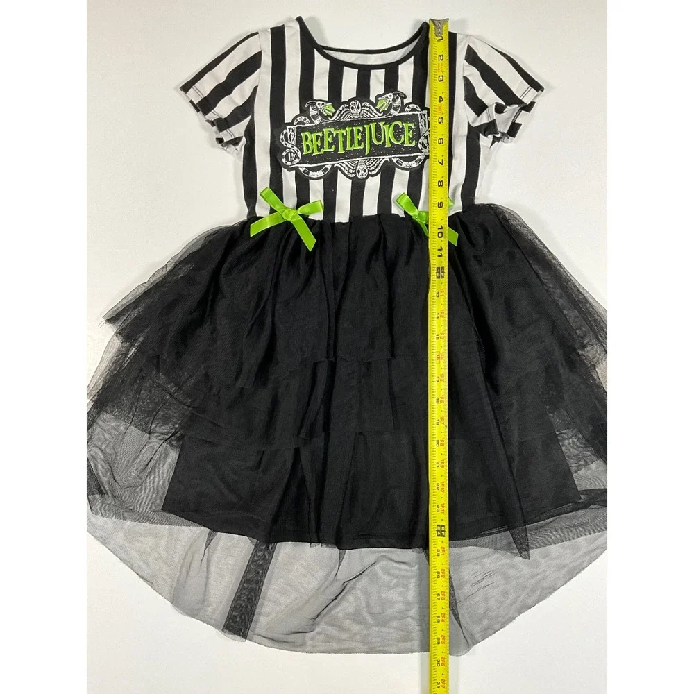 Warner Bros. Licensed Beetlejuice Girls Tutu Dress Size Medium (8) Halloween